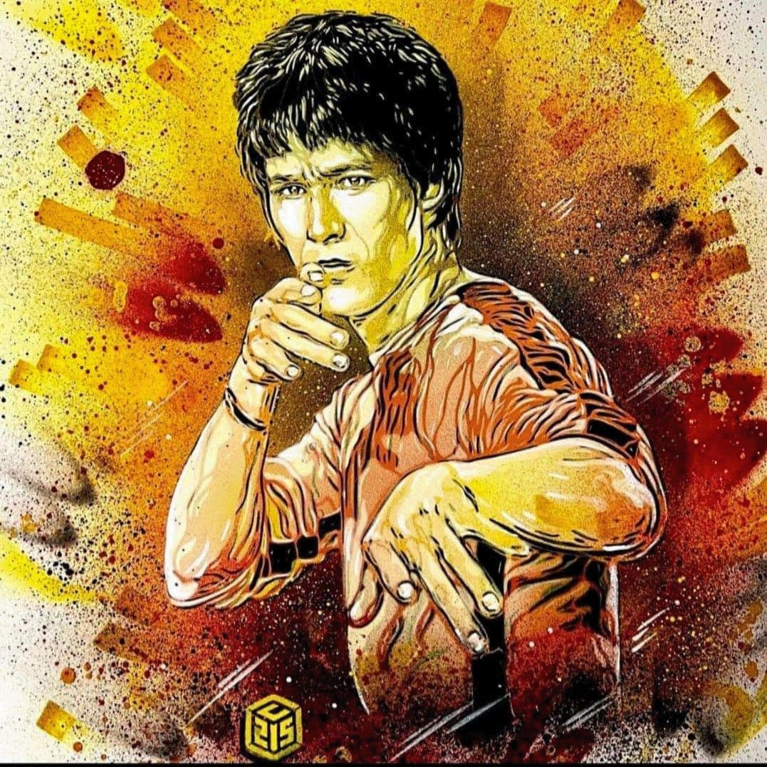 Edition street art C215 - Bruce lee