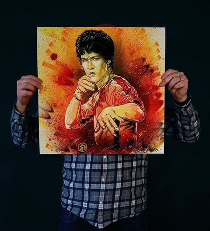 Edition street art C215 - Bruce lee