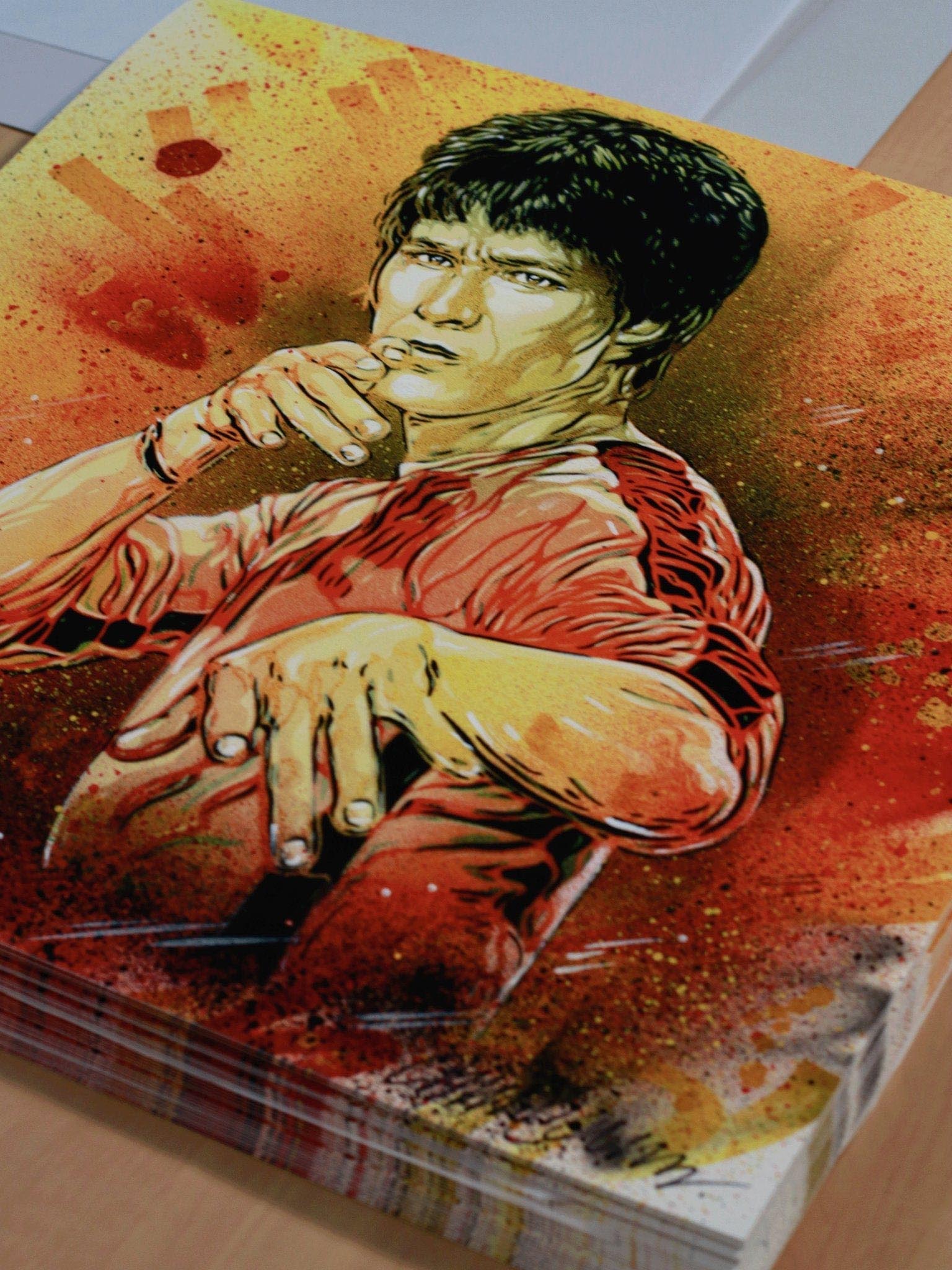 Edition street art C215 - Bruce lee