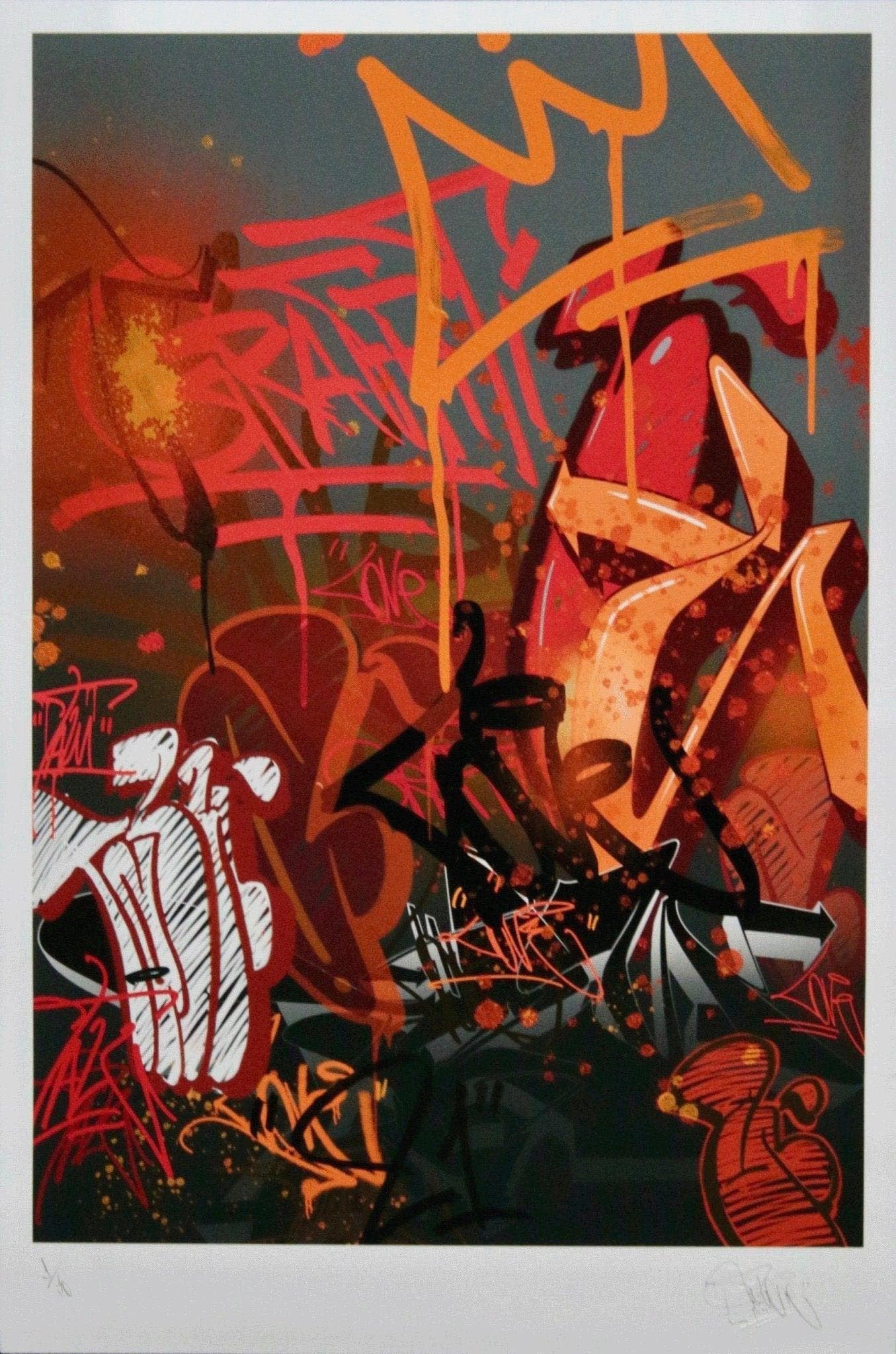 impression rouge FELIPE TALU Edition Graffiti